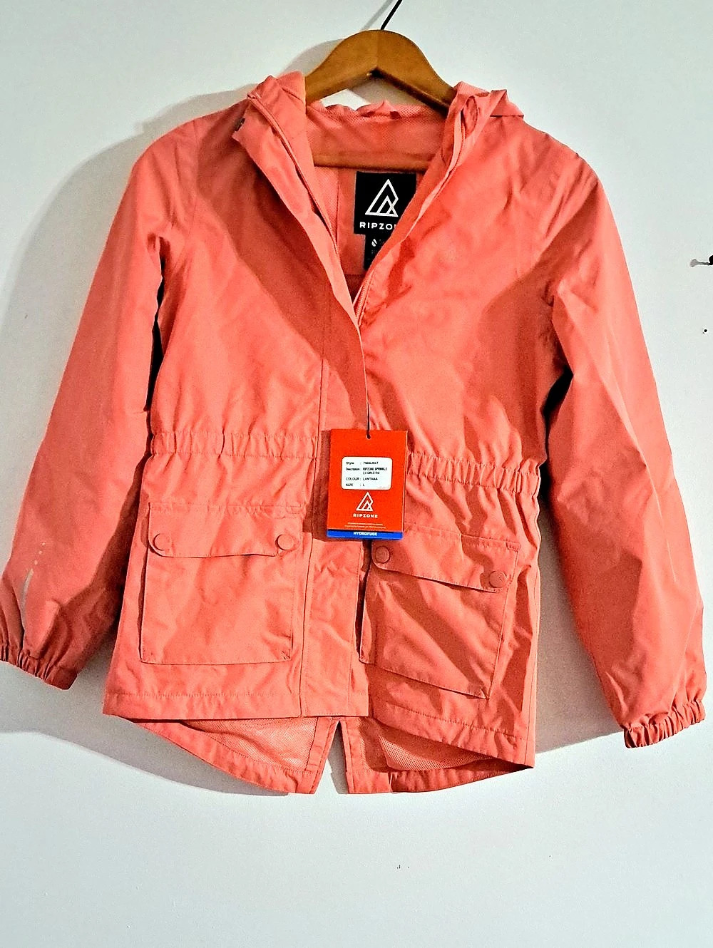 Ripzone Water Repellent Hooded Jacket Hooded Jacket in Pink Size Large NWT
